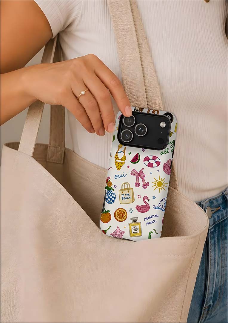 Cute Cartoon Characters Phone Case — Tough Magnetic Protective Cover