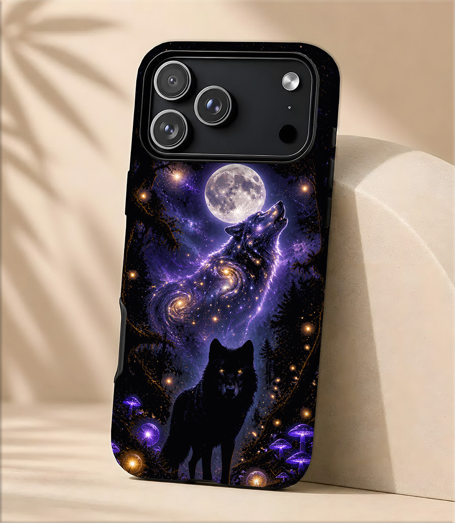 Galaxy Wolf Phone Case — Cosmic Howl Magnetic Tough Case