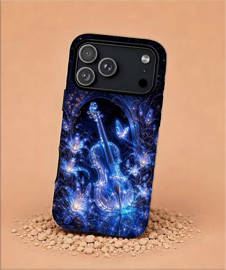 Violin Galaxy Tough Magnetic Phone Case — Cosmic Music Design