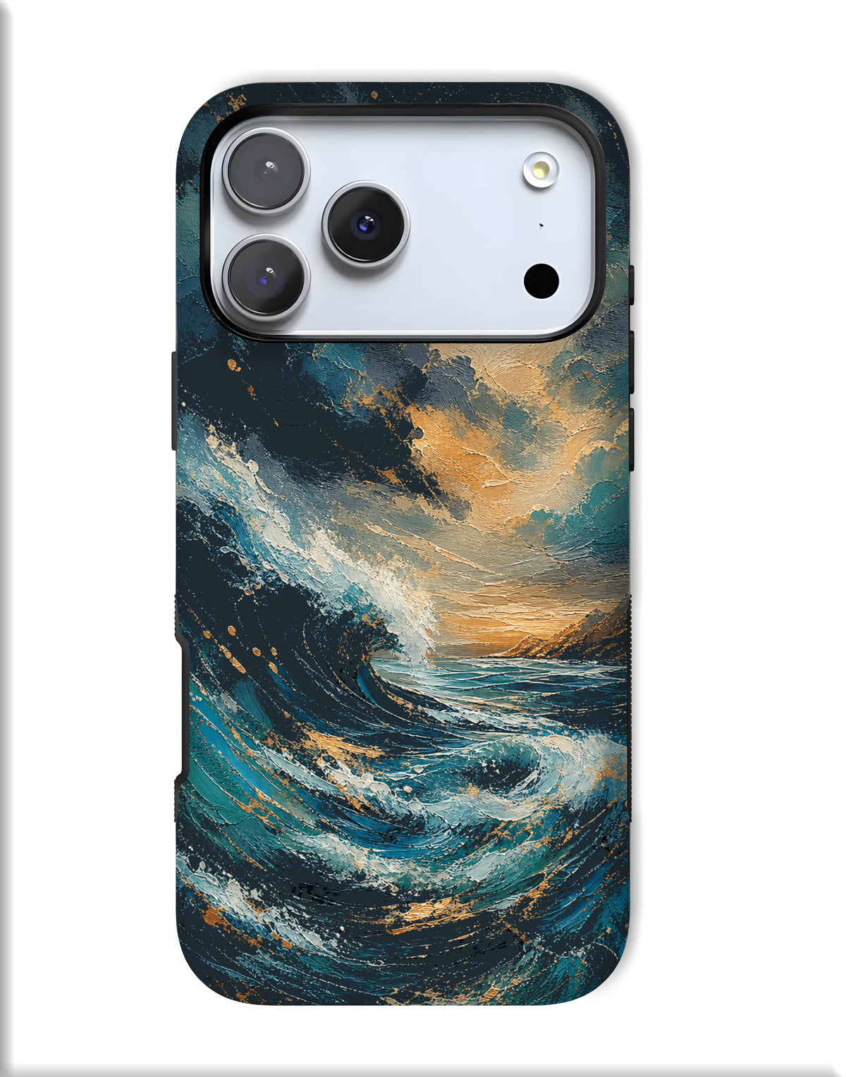 Magnetic Phone Case — Ocean Wave Art Protective Cover