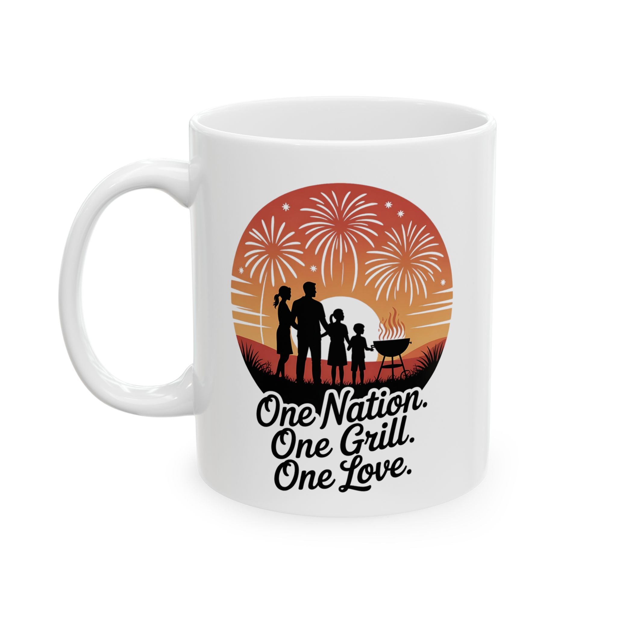Mug: One Nation One Grill Food Meme 4th July Mug