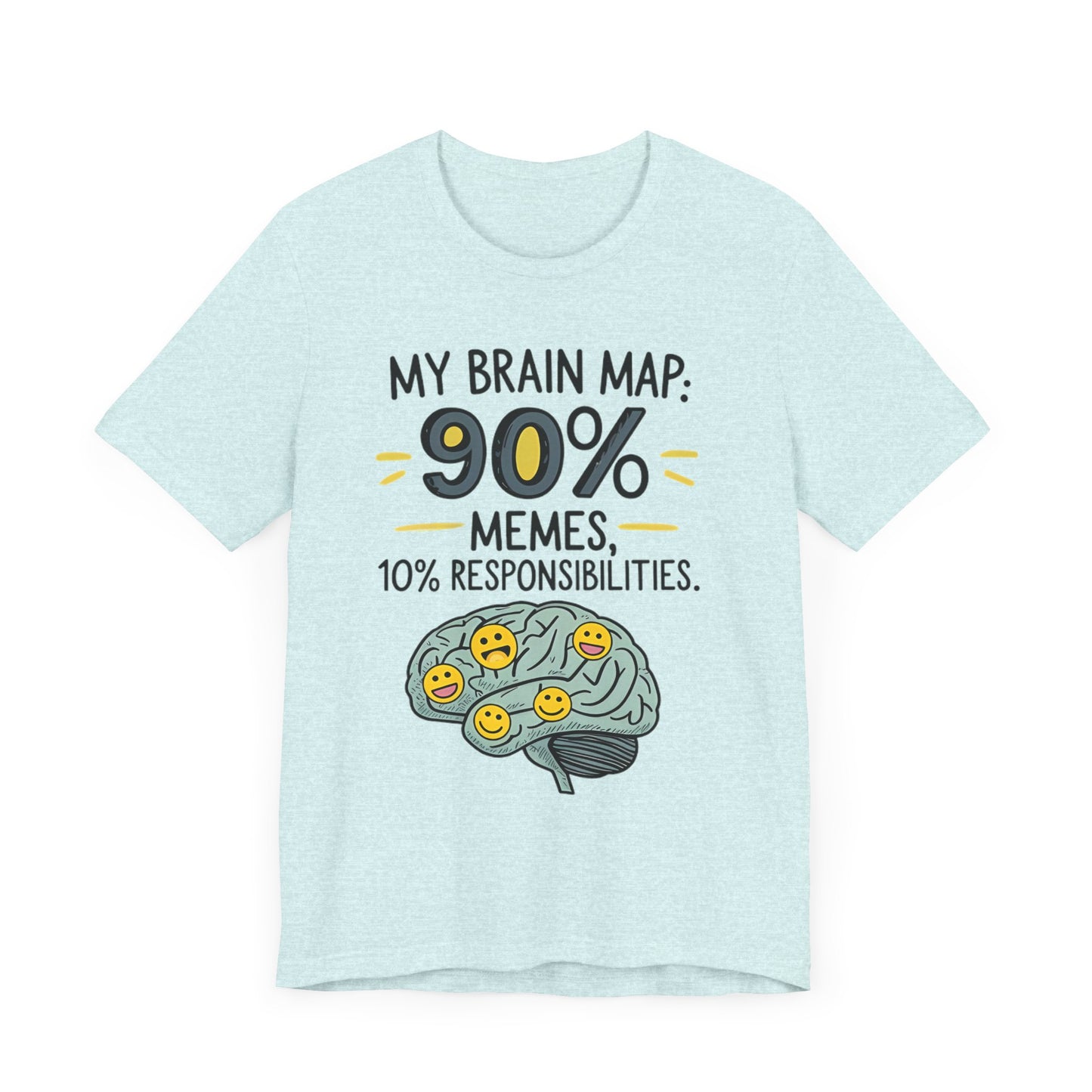 Funny Meme Tees for Stress Relief - 90% Memes, 10% Responsibilities