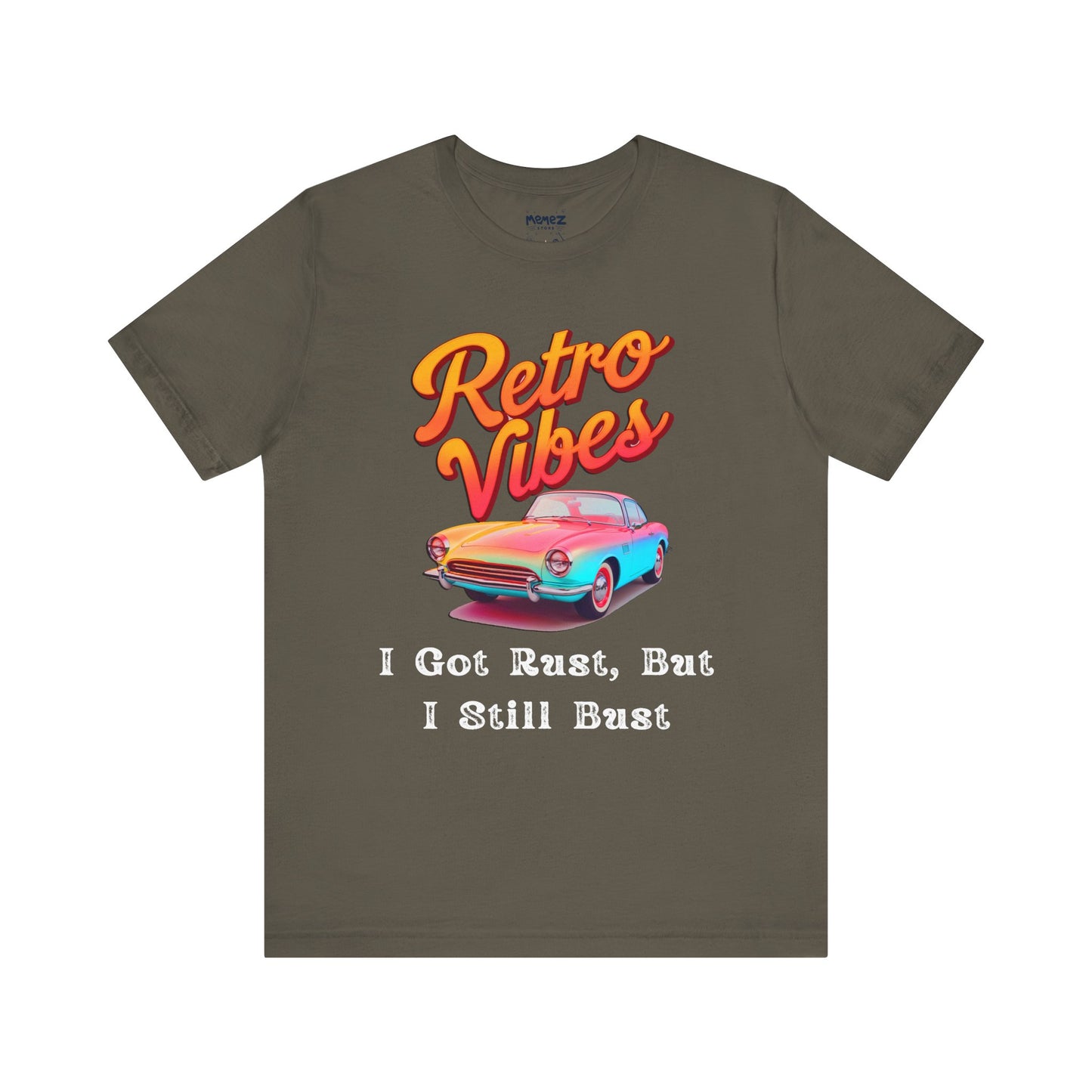 Funny Retro Vibes VIntage Car Lover's tee By memez Store
