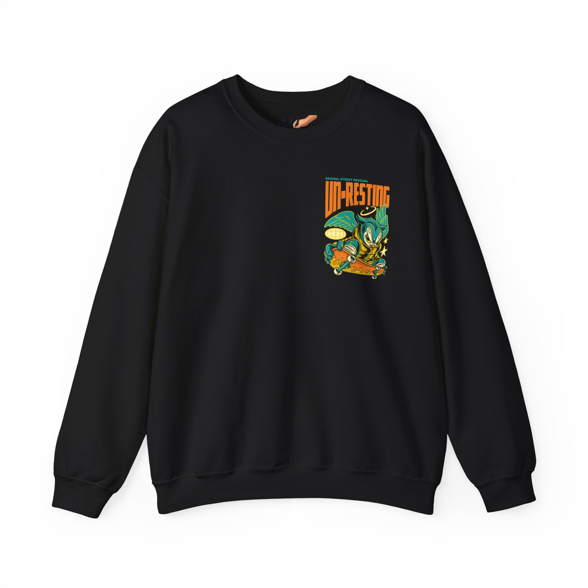 Un Resting Streetwear Crewneck Sweatshirt — Graphic Urban Lounge Pullover