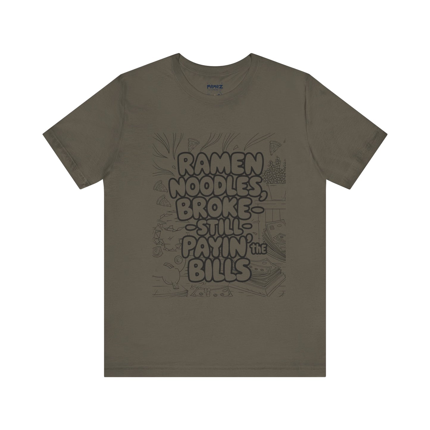 Ramen Noodles Broke Unisex Tee
