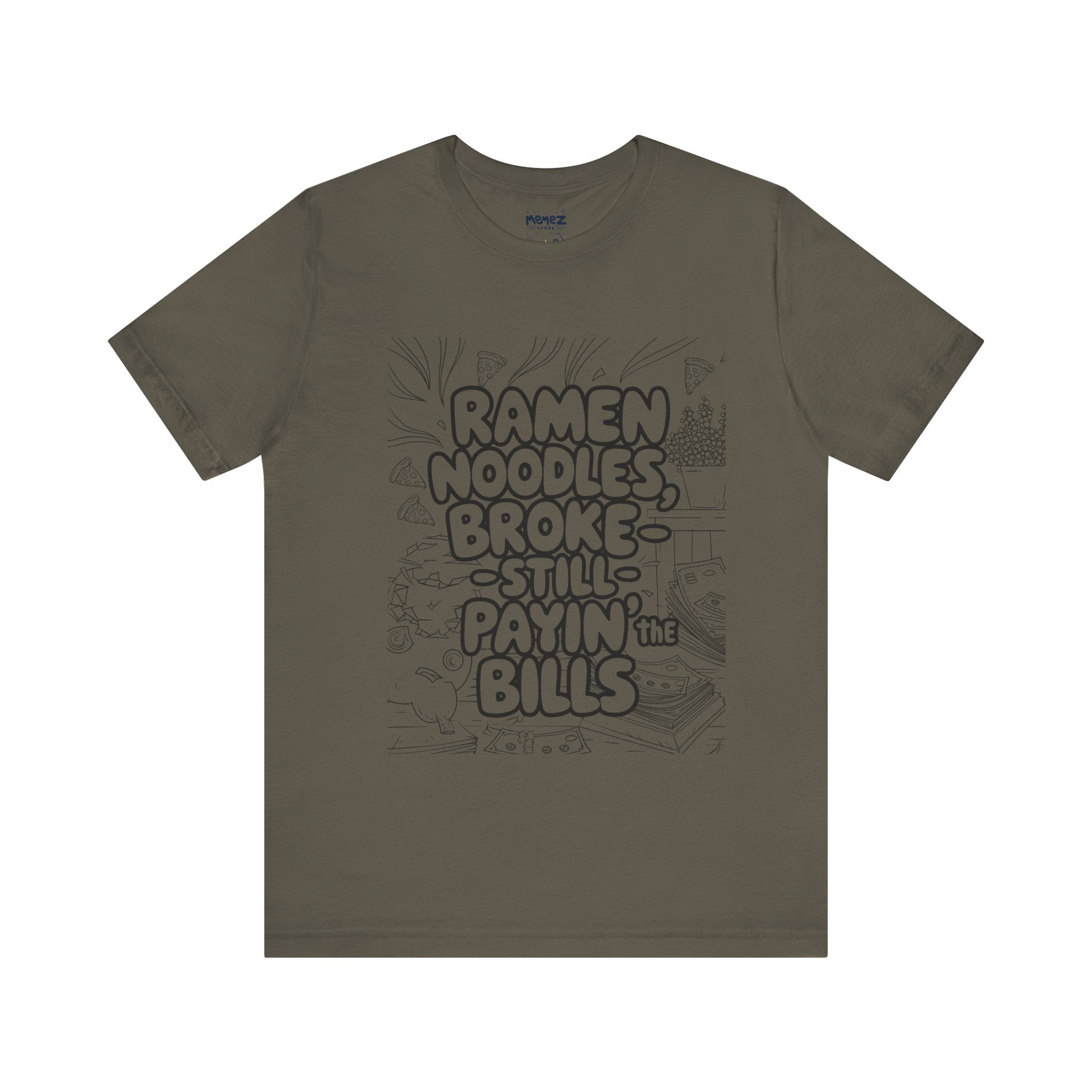 Ramen Noodles Broke Unisex Tee