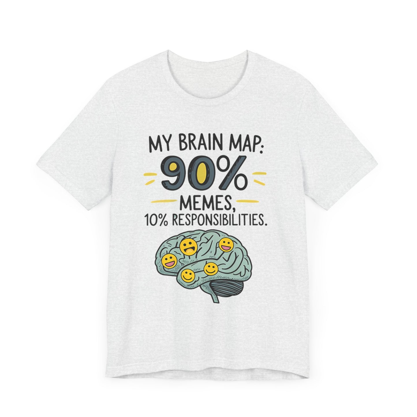 Funny Meme Tees for Stress Relief - 90% Memes, 10% Responsibilities