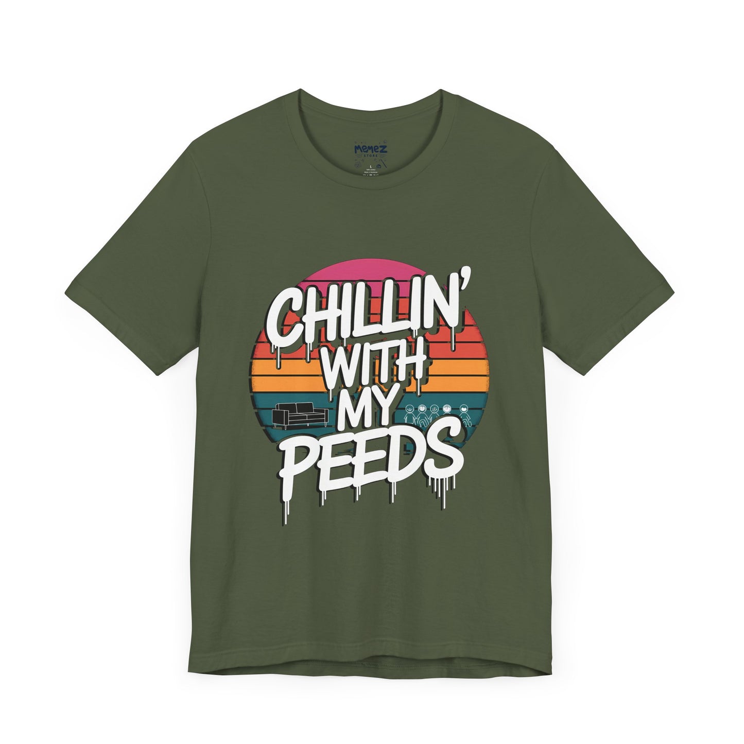 CHillin With Peeds A Funny Easter Tee By Memez Store