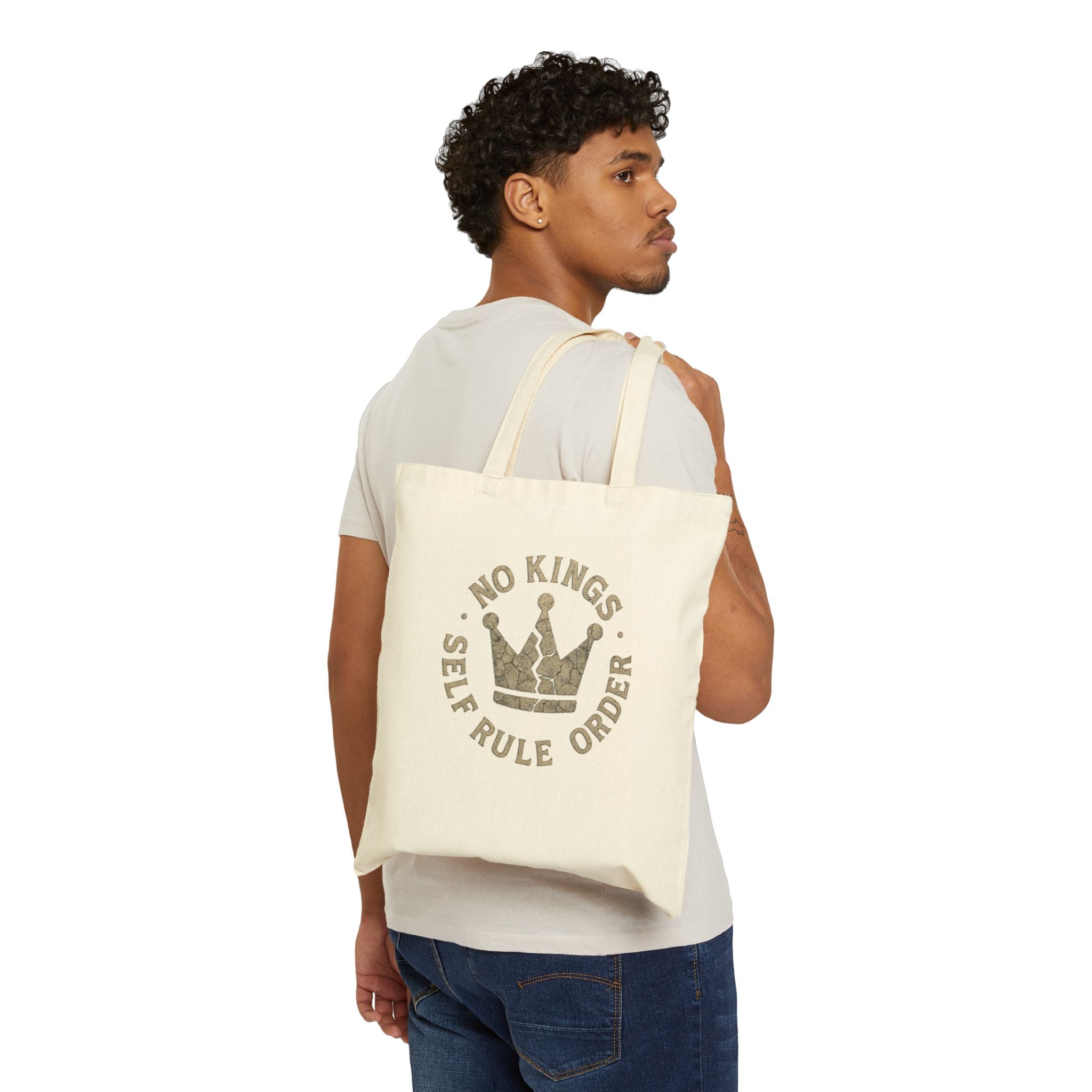 No King Self Rule Order Tote Bag By Memez Store