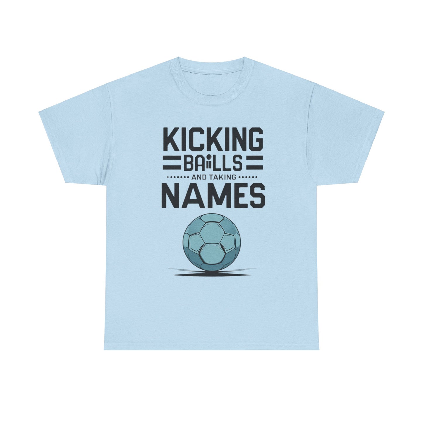 Funny Meme Unisex Tee - & quot; Kicking Balls & quot; by Memez Store