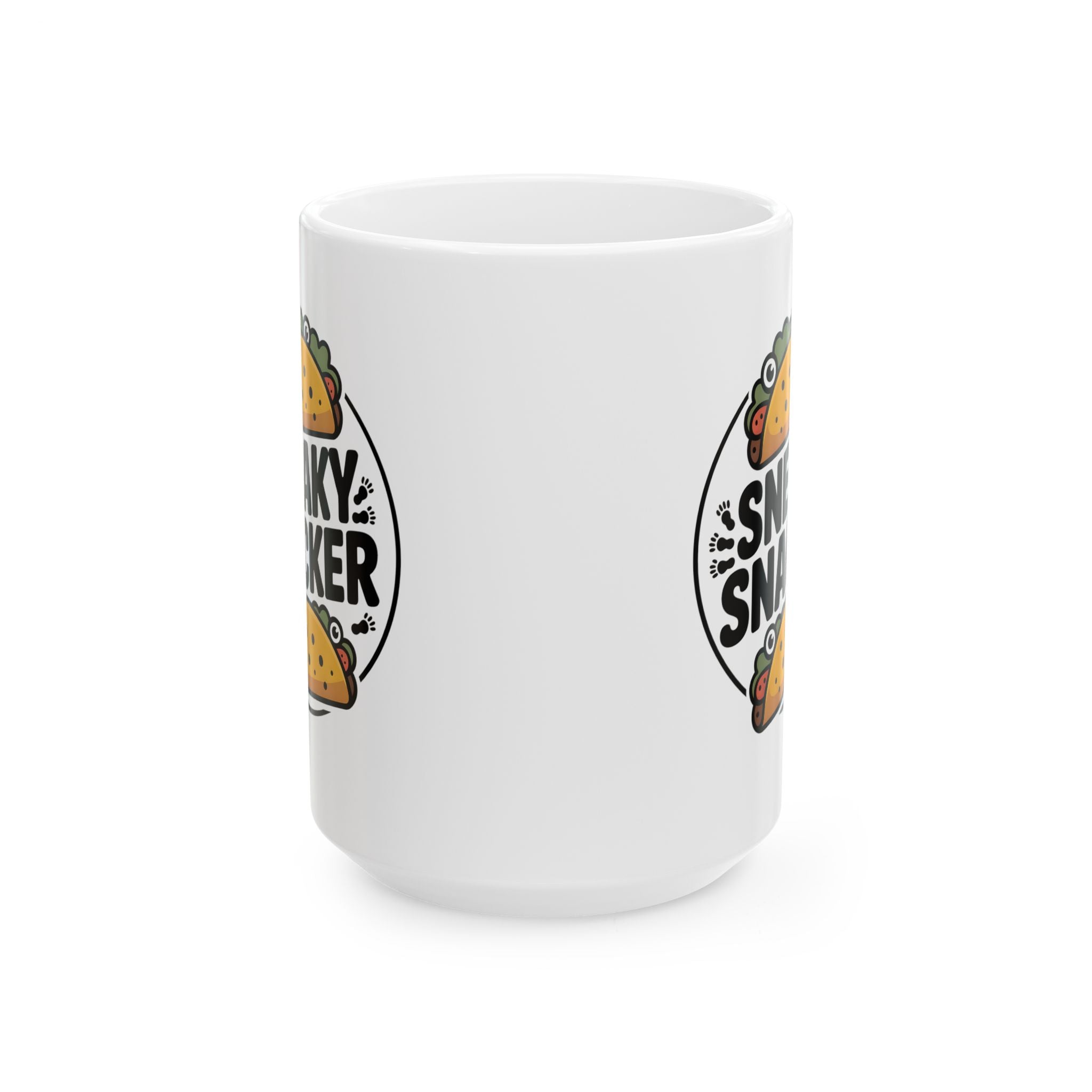 Ceramic Mug - Sneaky Snacker Mug for Snacks Lovers - 11oz/15oz