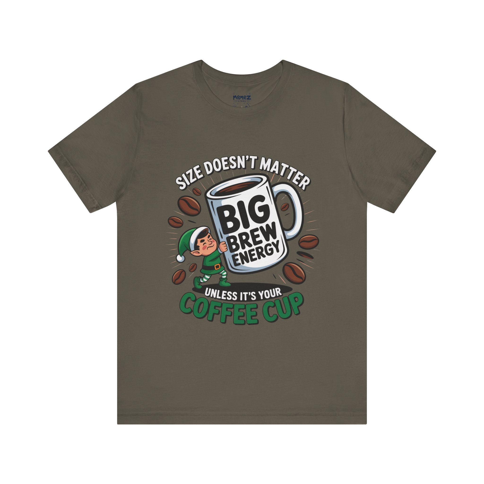 Big Brew Energy Chirstmas Meme Funny Tee