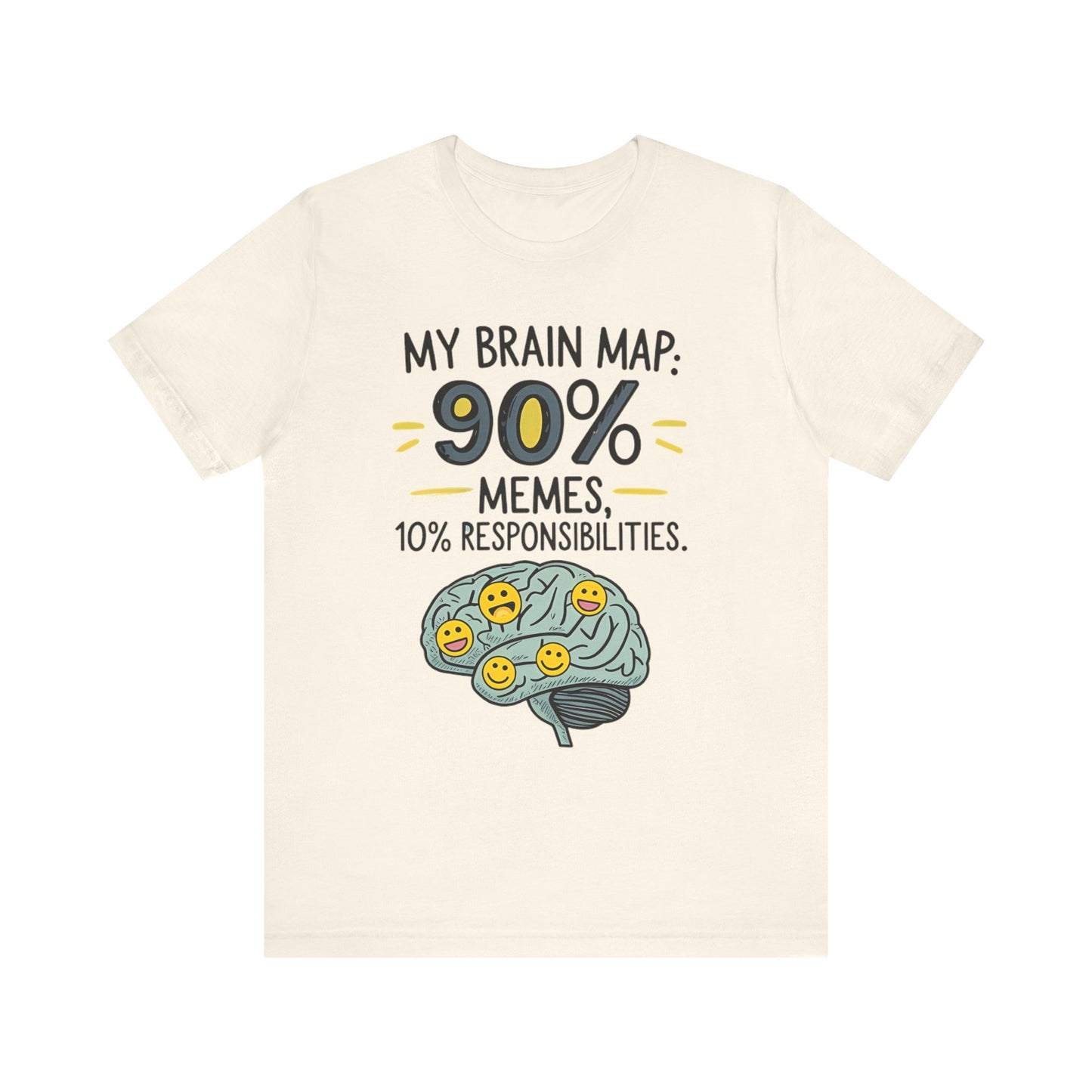 Funny Meme Tees for Stress Relief - 90% Memes, 10% Responsibilities