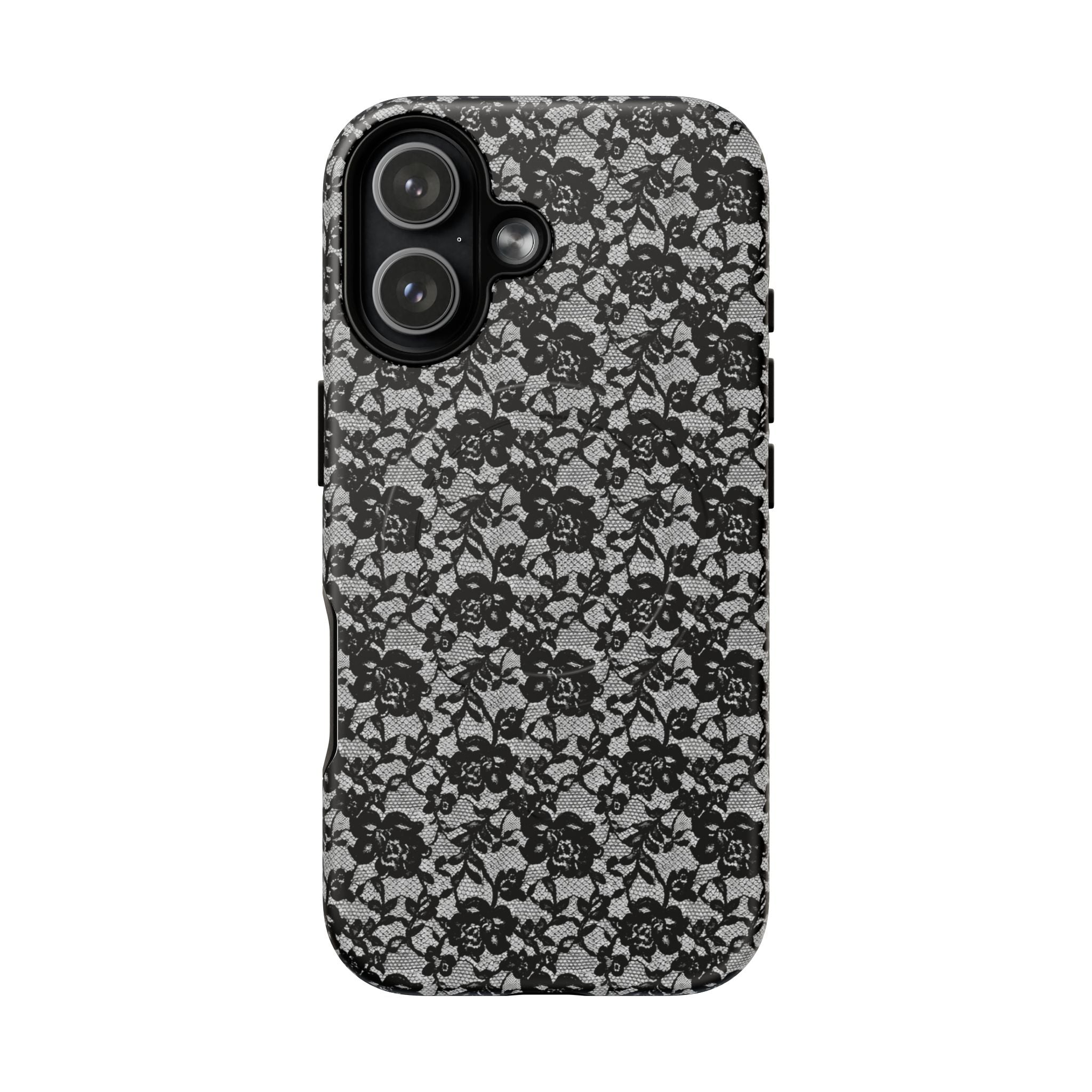 Floral Lace Tough Magnetic Phone Case