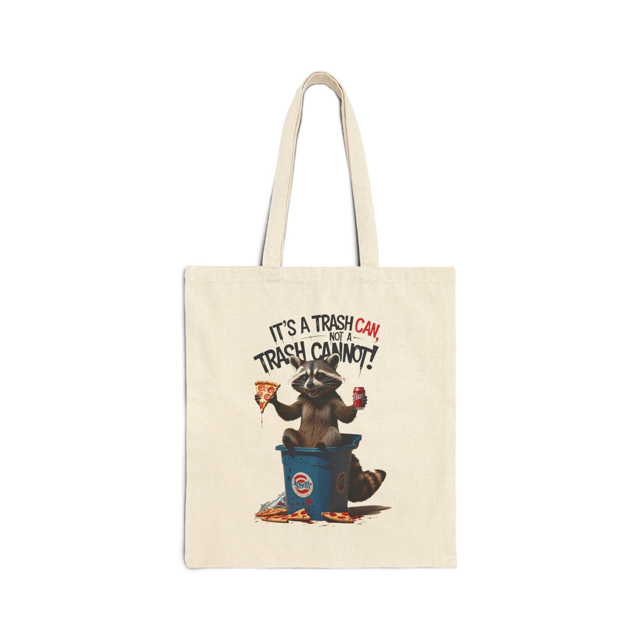 Funny Raccoon Canvas Tote Bag – Perfect for Eco-Friendly Shoppers & Animal Lovers!