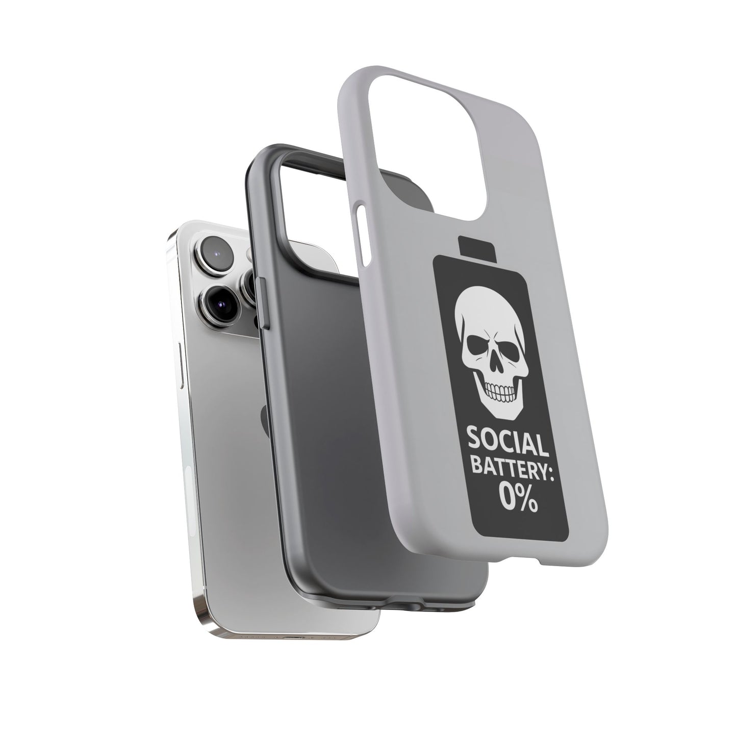 Social Battery Zeero I Phone case by Memez Store