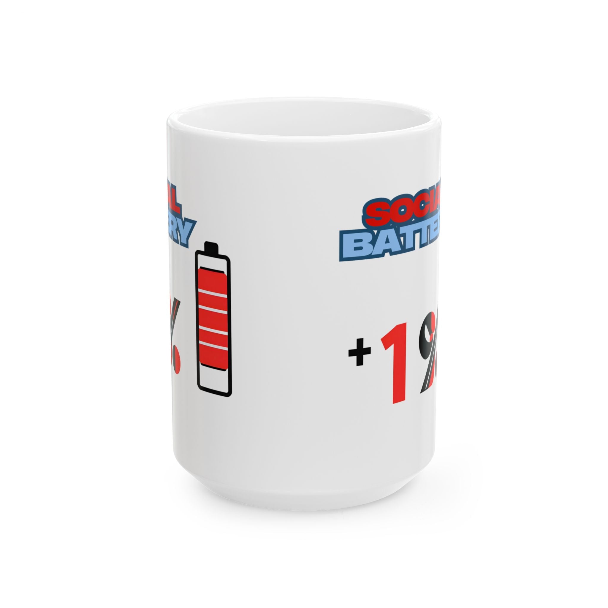 Social Battery Funny and Meme Mug By Memez Store