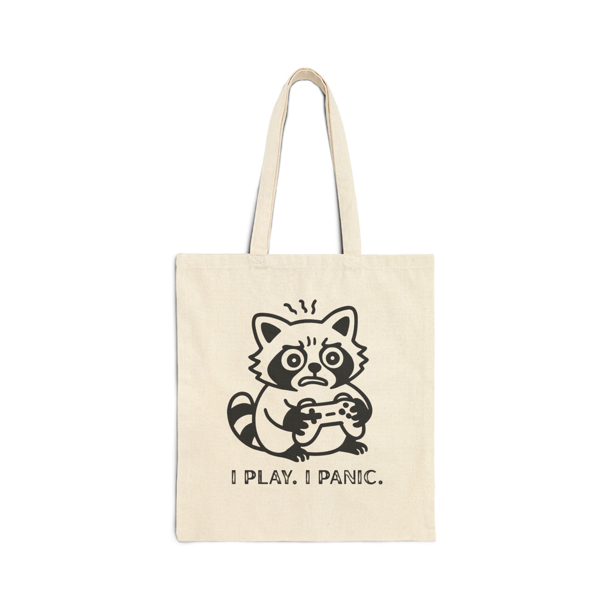 I Play I Panic Funny Animal Tote Bag