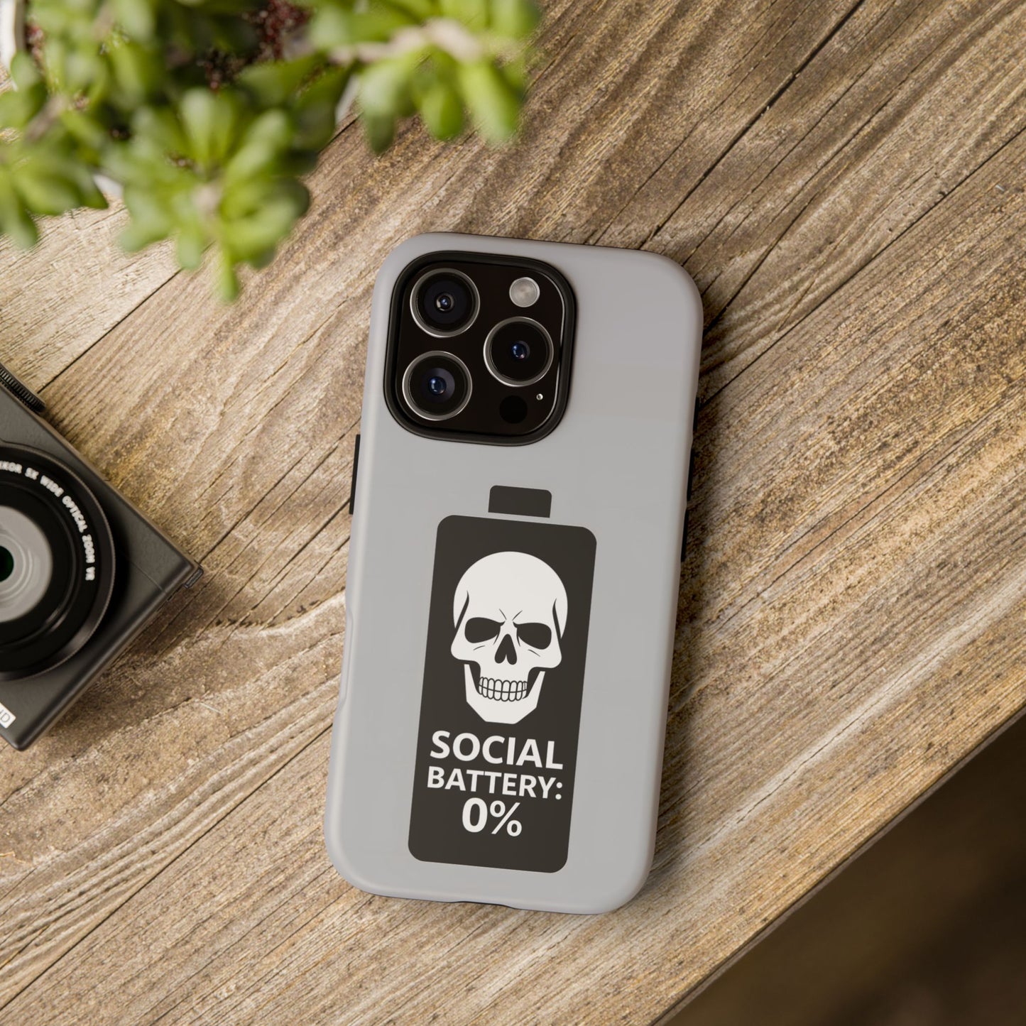 Social Battery Zeero I Phone case by Memez Store