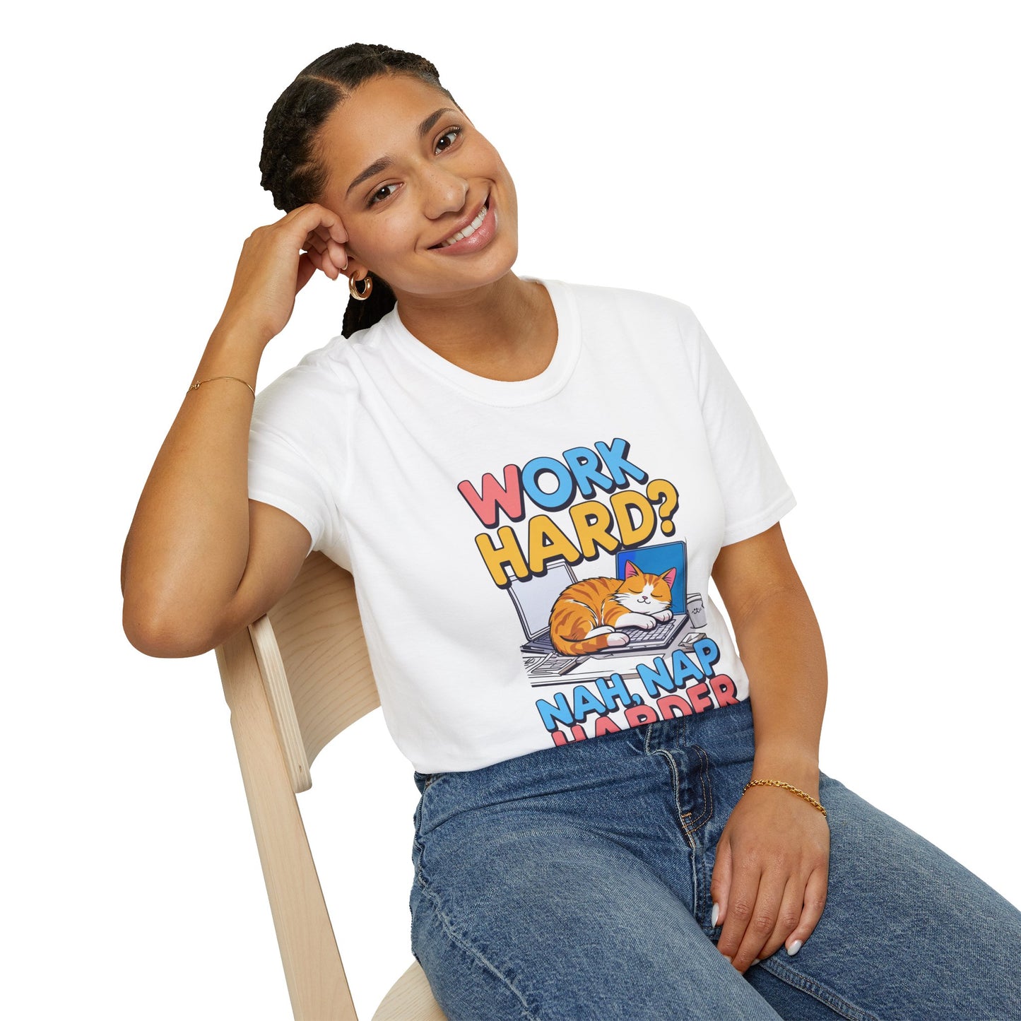 Work Hard Nap Hard Unisex T-Shirt - Funny Meme Tee for Meme Lovers