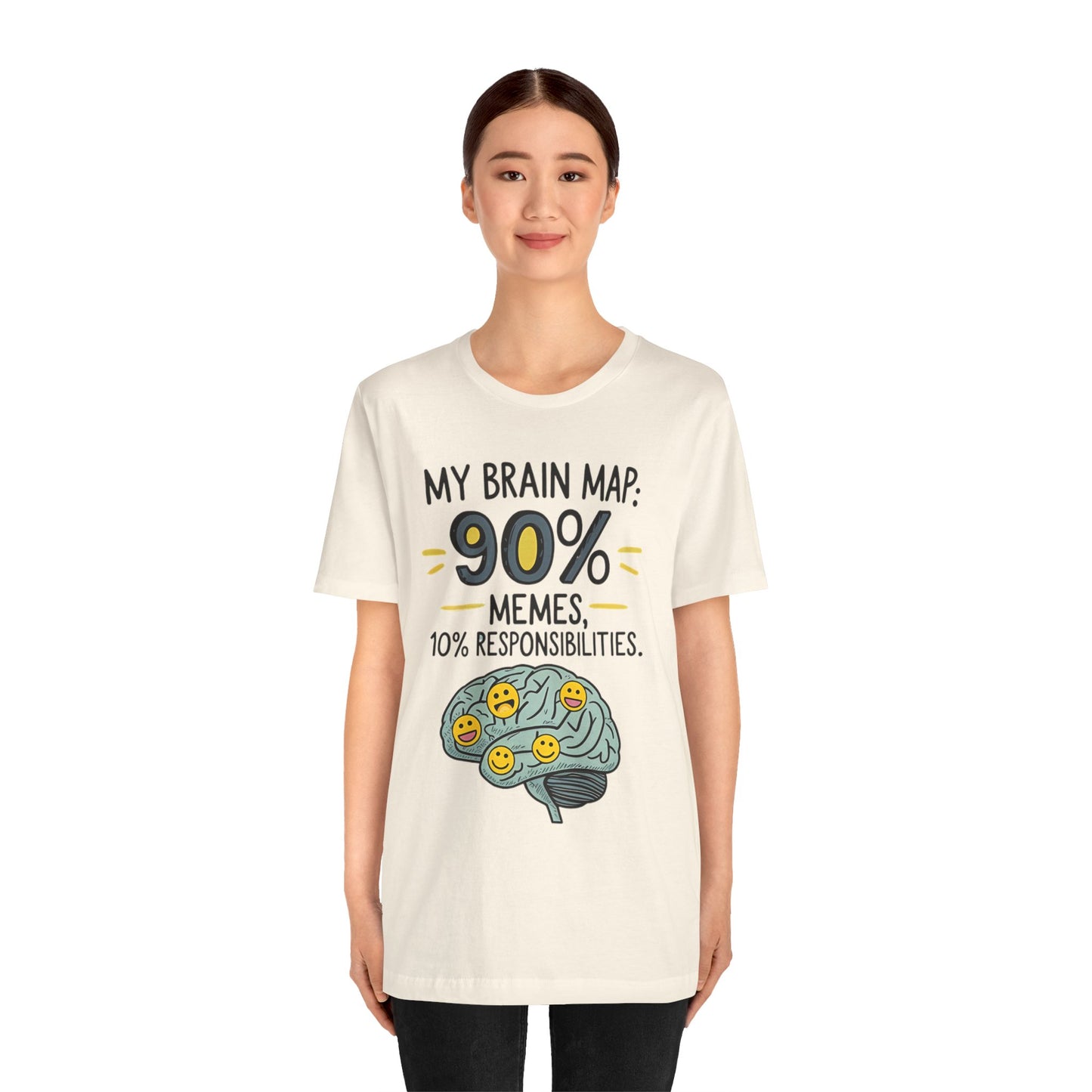 Funny Meme Tees for Stress Relief - 90% Memes, 10% Responsibilities