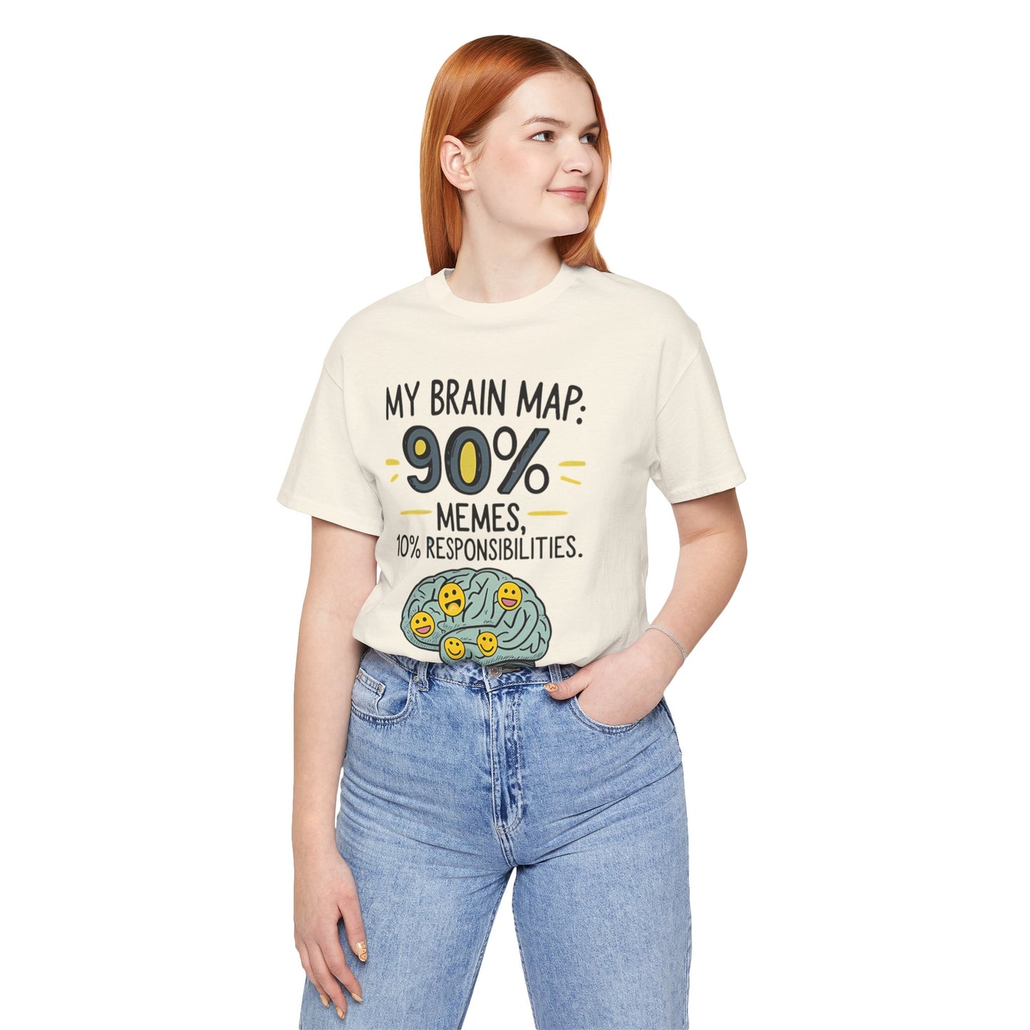 Funny Meme Tees for Stress Relief - 90% Memes, 10% Responsibilities