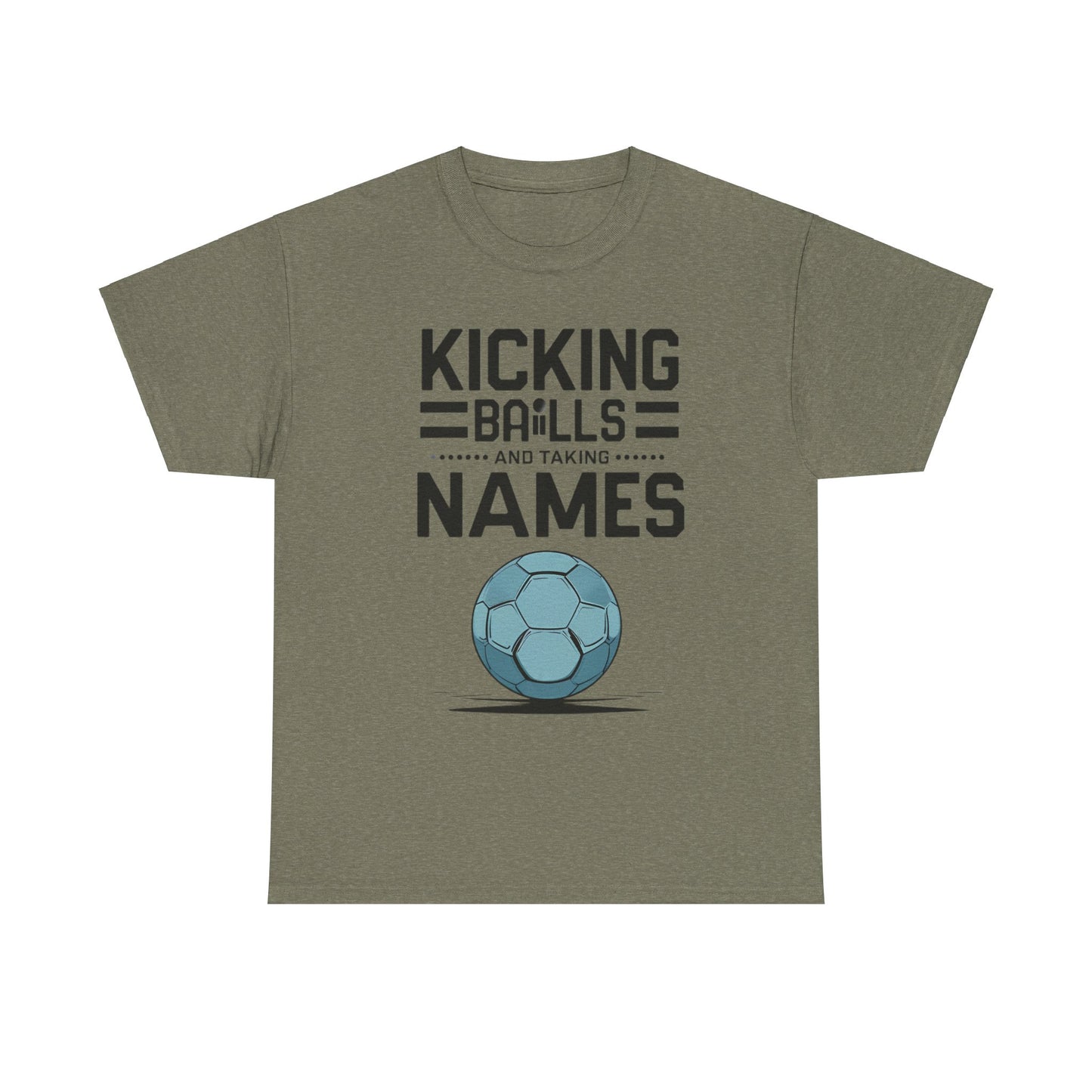 Funny Meme Unisex Tee - & quot; Kicking Balls & quot; by Memez Store