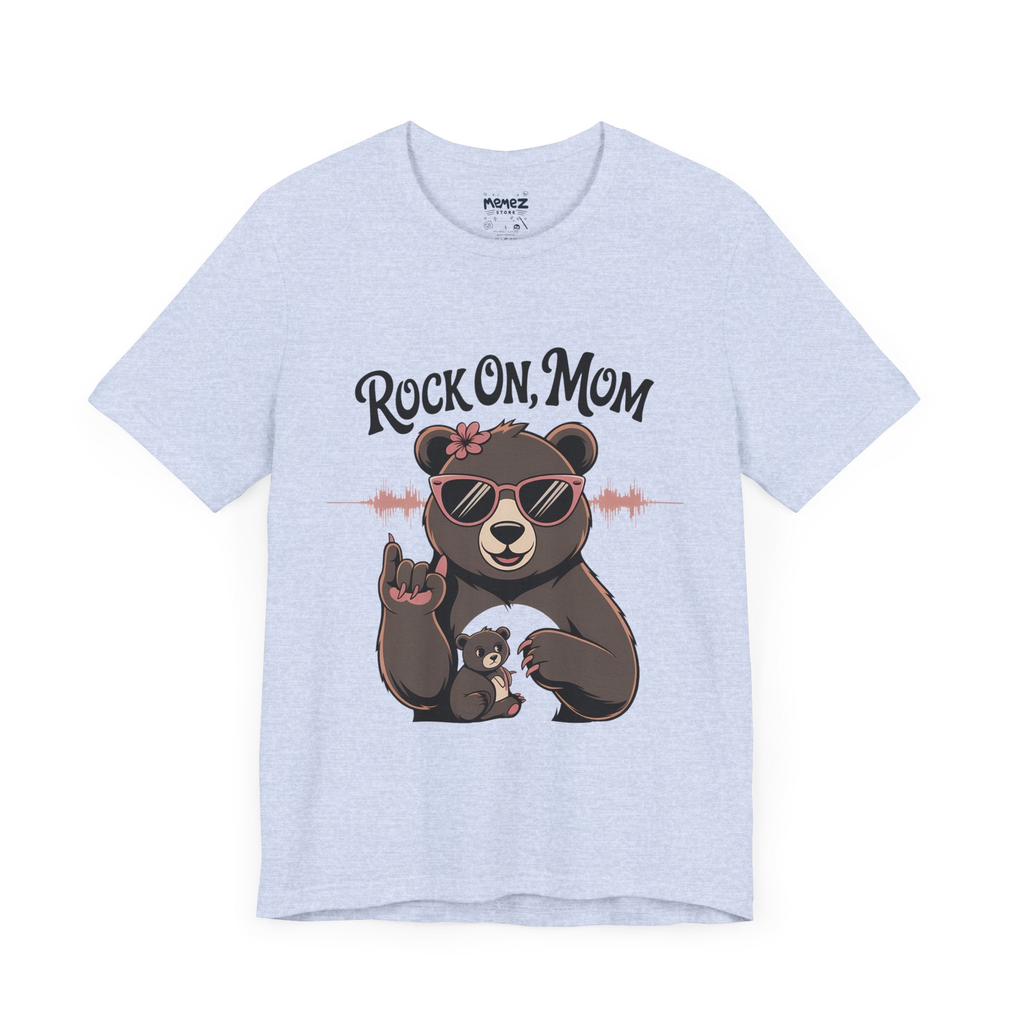 Rock on Mom Funny Mama Bear Tee By Memez store