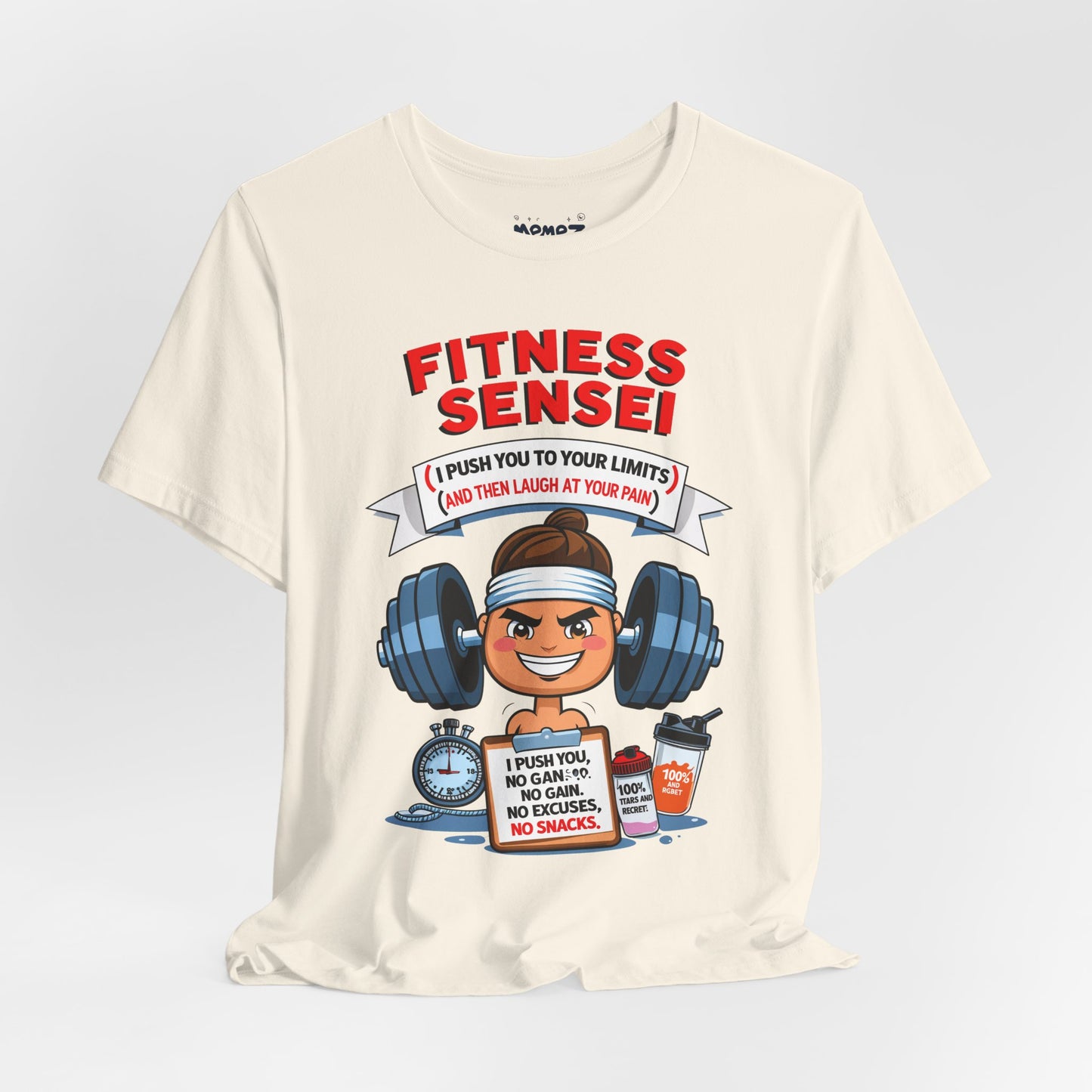 Fitness Sensei T-Shirt - gym lover funny tee by Memez Store