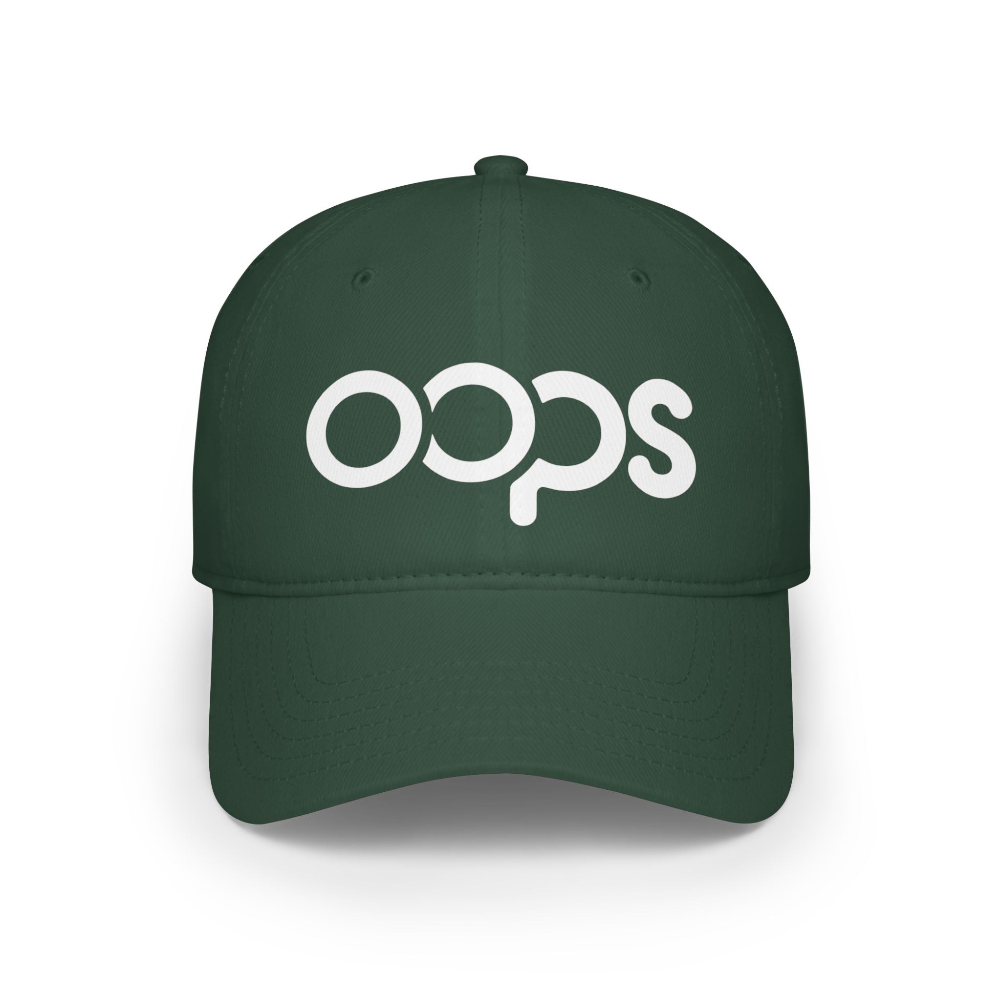Low Profile Baseball Cap - Oops Typographical Cap