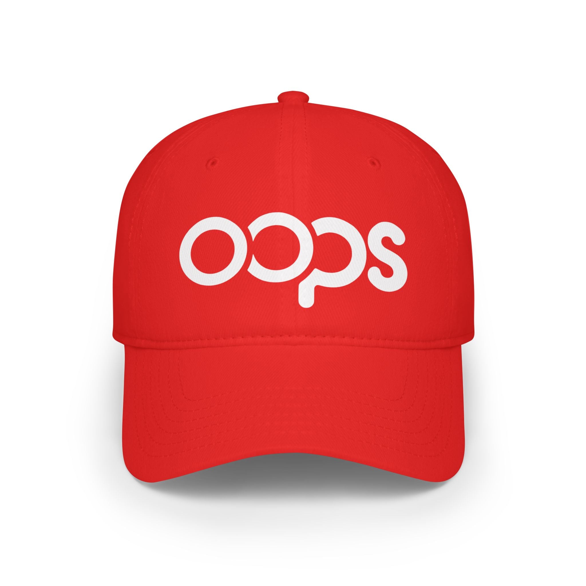 Low Profile Baseball Cap - Oops Typographical Cap