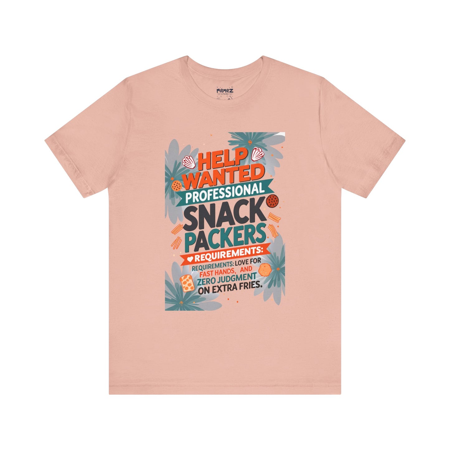 Funny Professional Snacks Packer T-Shirt