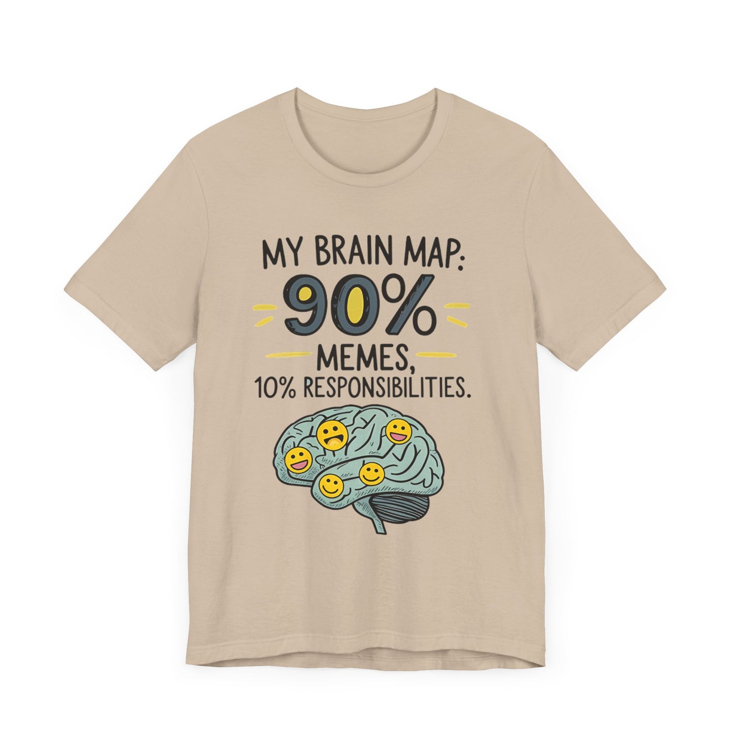 Funny Meme Tees for Stress Relief - 90% Memes, 10% Responsibilities