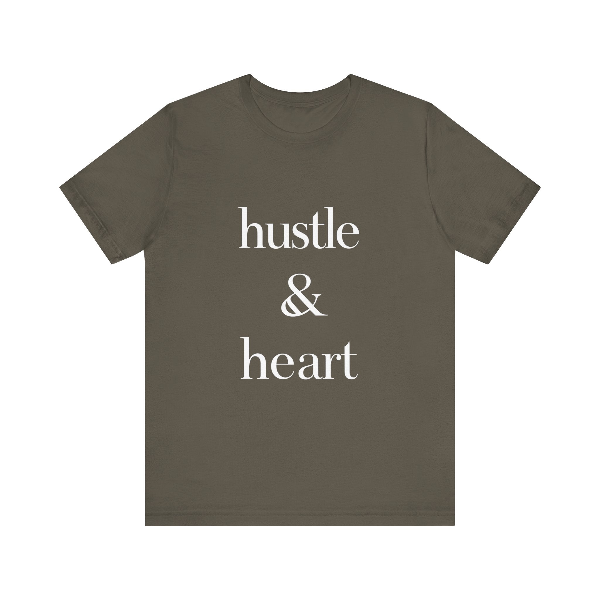 Hustle and Heart Unisex Tee - Memez Store Funny Quote T-shirt