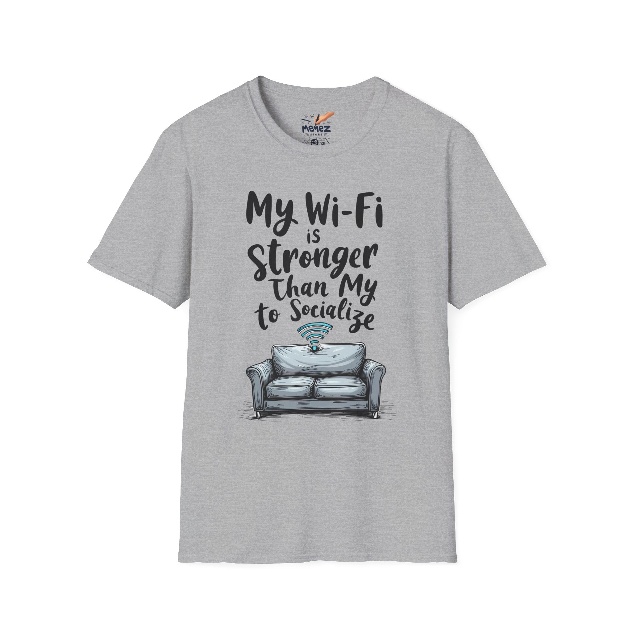 Funny WiFi vs Socialization Unisex Tee