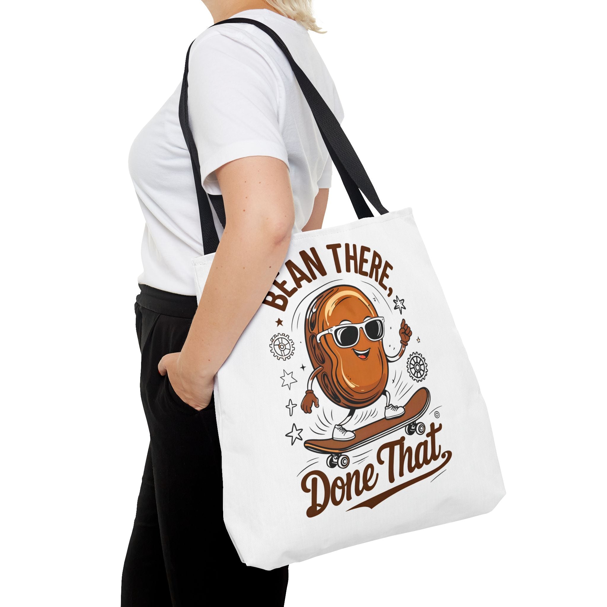 Coffee Bean Meme Tote Bag - Perfect for Coffee Lovers