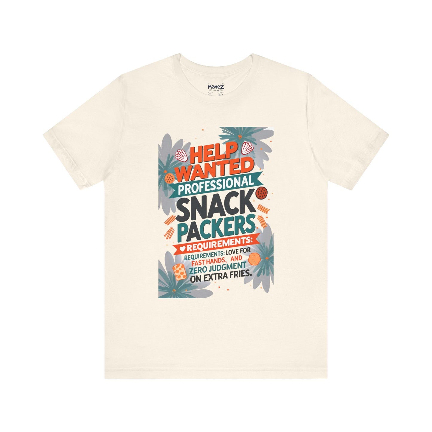 Funny Professional Snacks Packer T-Shirt