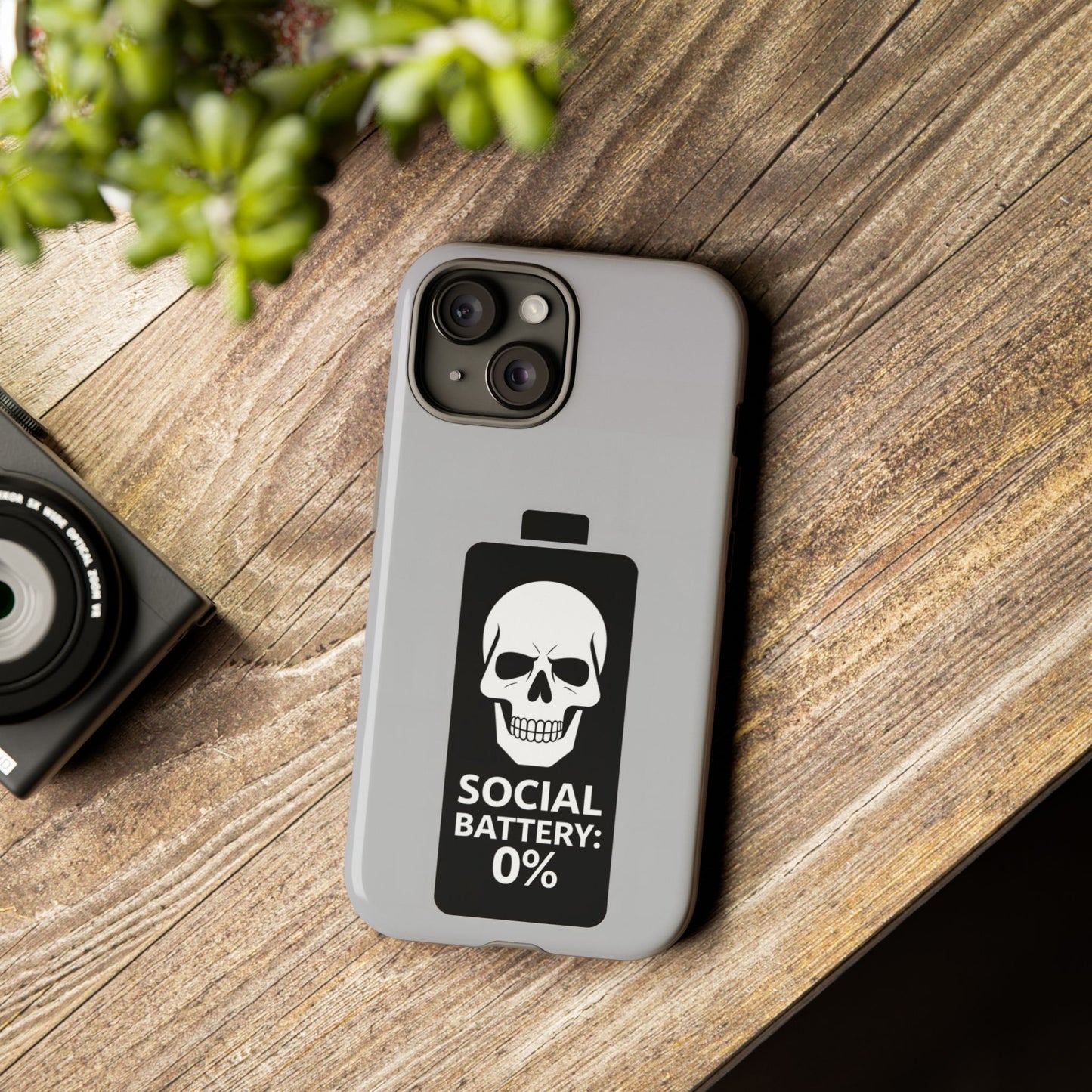 Social Battery Zeero I Phone case by Memez Store
