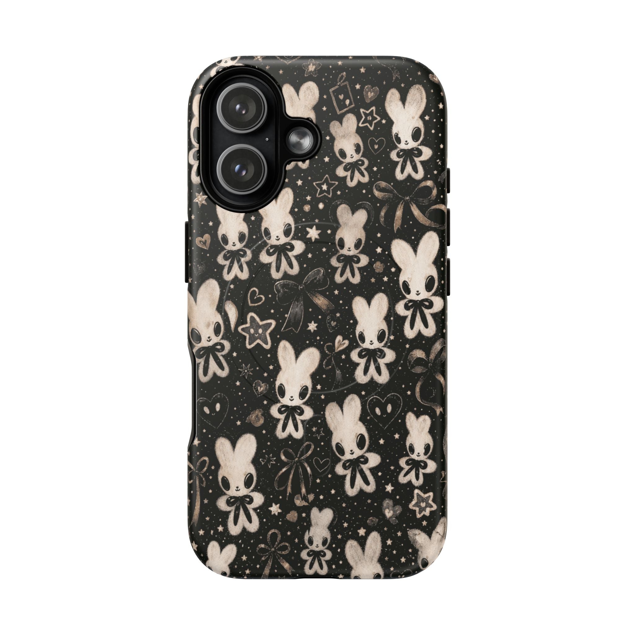 Cute Kawaii Bunny Pattern Tough Magnetic Phone Case
