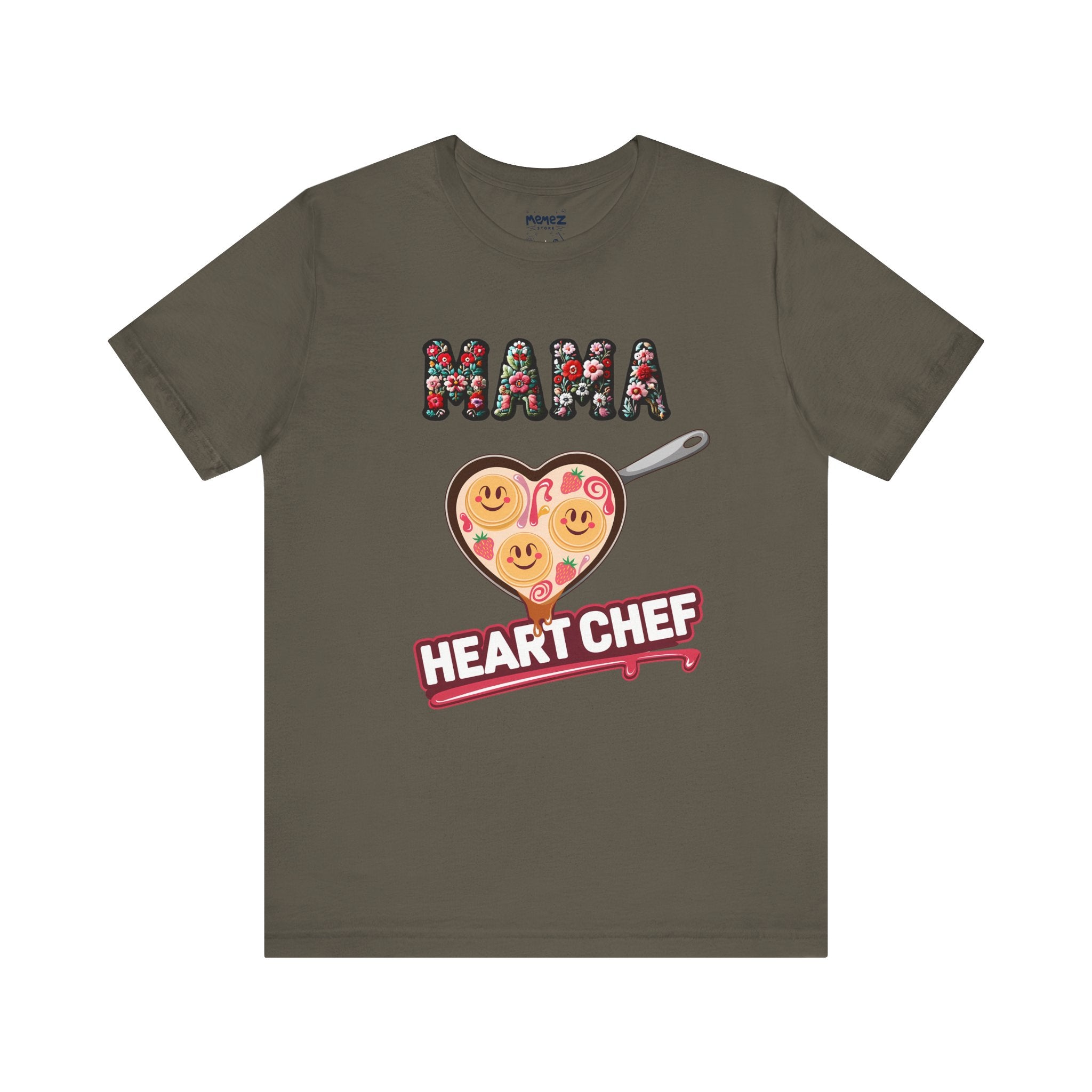 Funny Tee Unisex Jersey Shirt - Mama The Heart Chef Meme by Memez Store