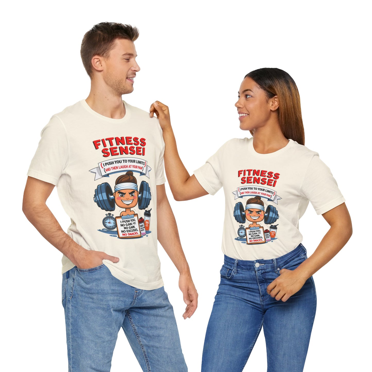 Fitness Sensei T-Shirt - gym lover funny tee by Memez Store