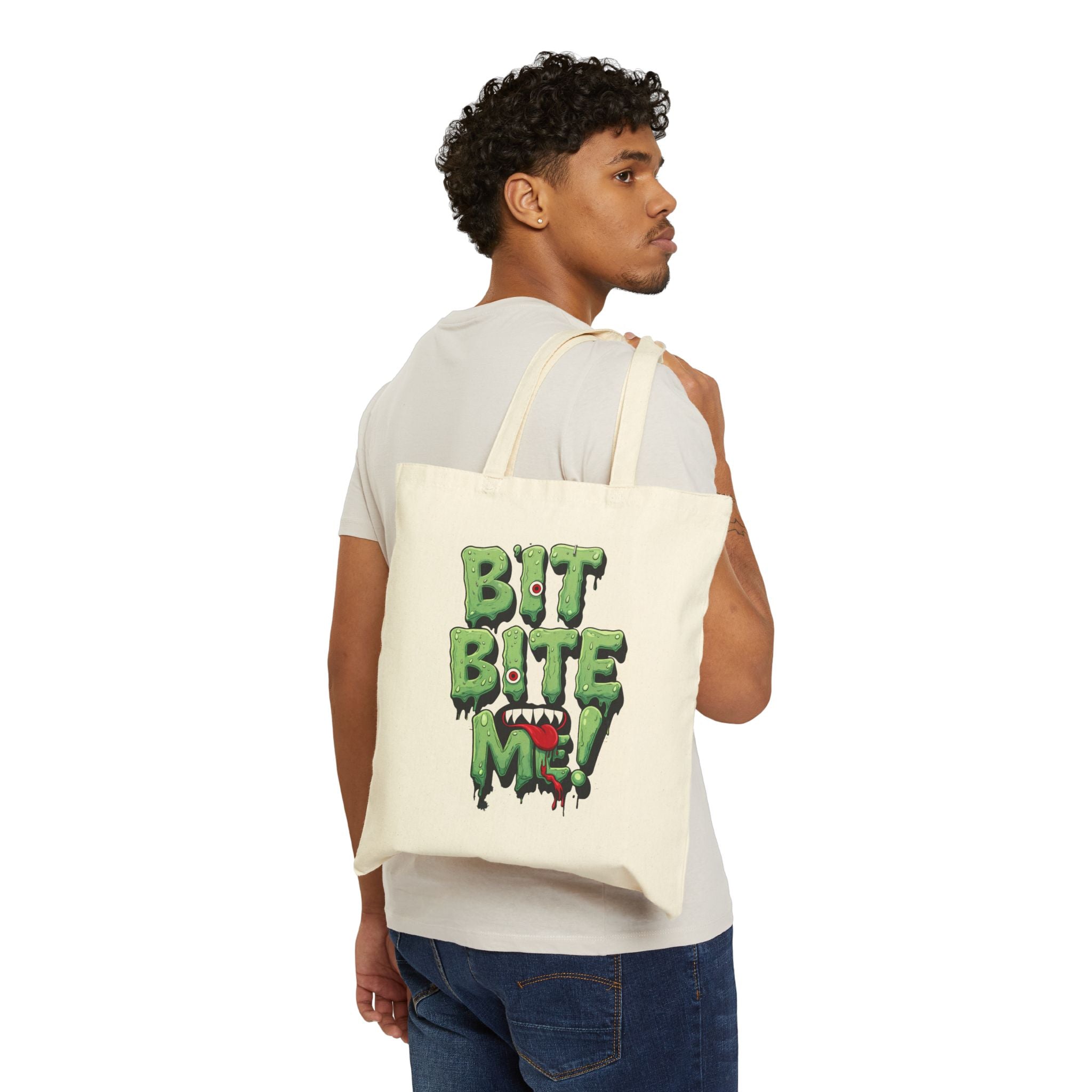 Bite Me Tote Bag By Memez Store