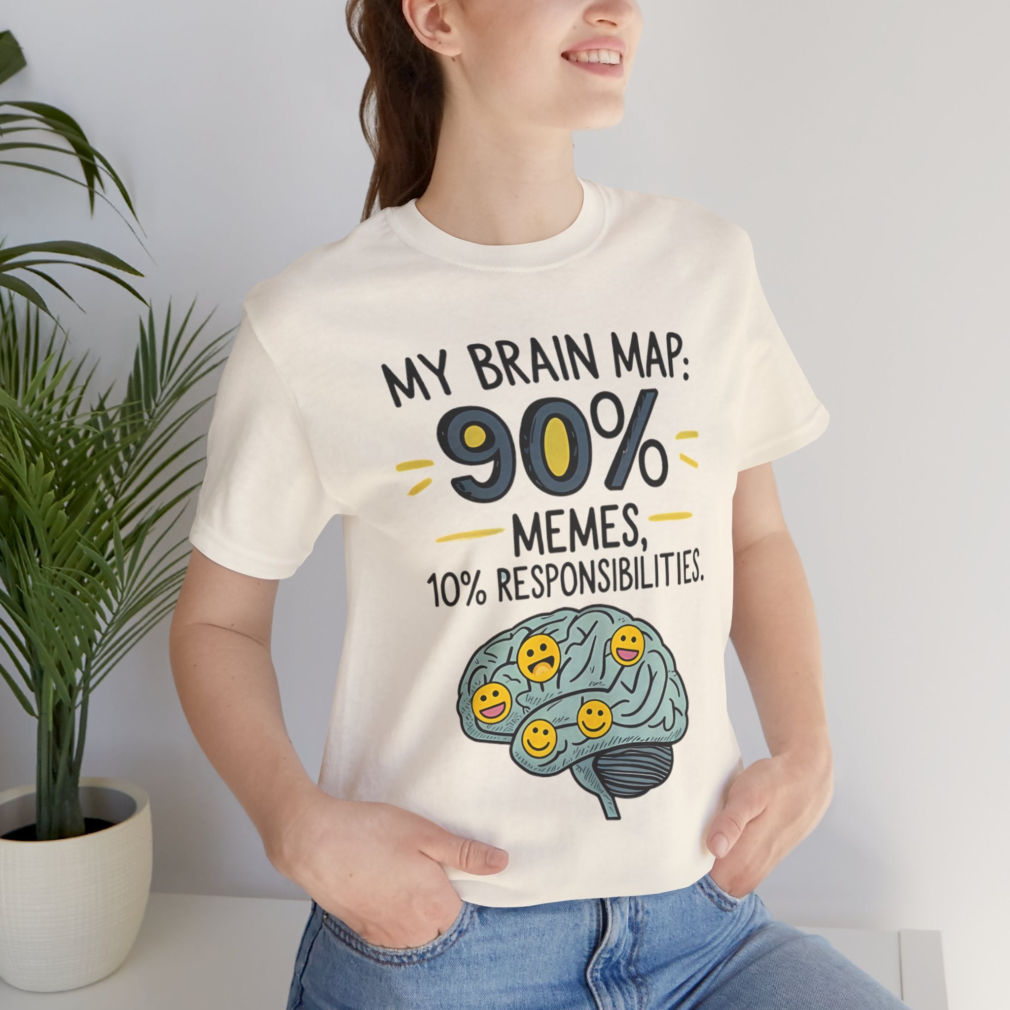 Funny Meme Tees for Stress Relief - 90% Memes, 10% Responsibilities