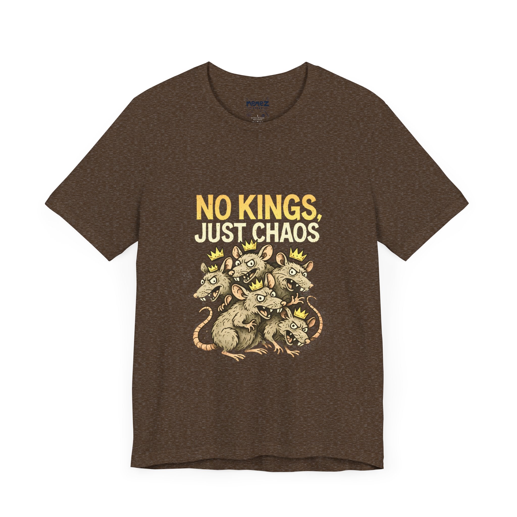 Funny Tee: No King Just Chaos Unisex Jersey Short Sleeve Tee by Memez Store