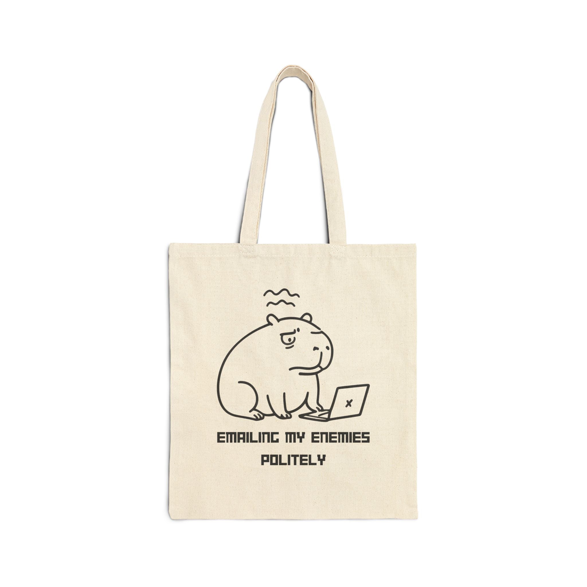 Emailing My Enenies Animal Funny Tote Bag