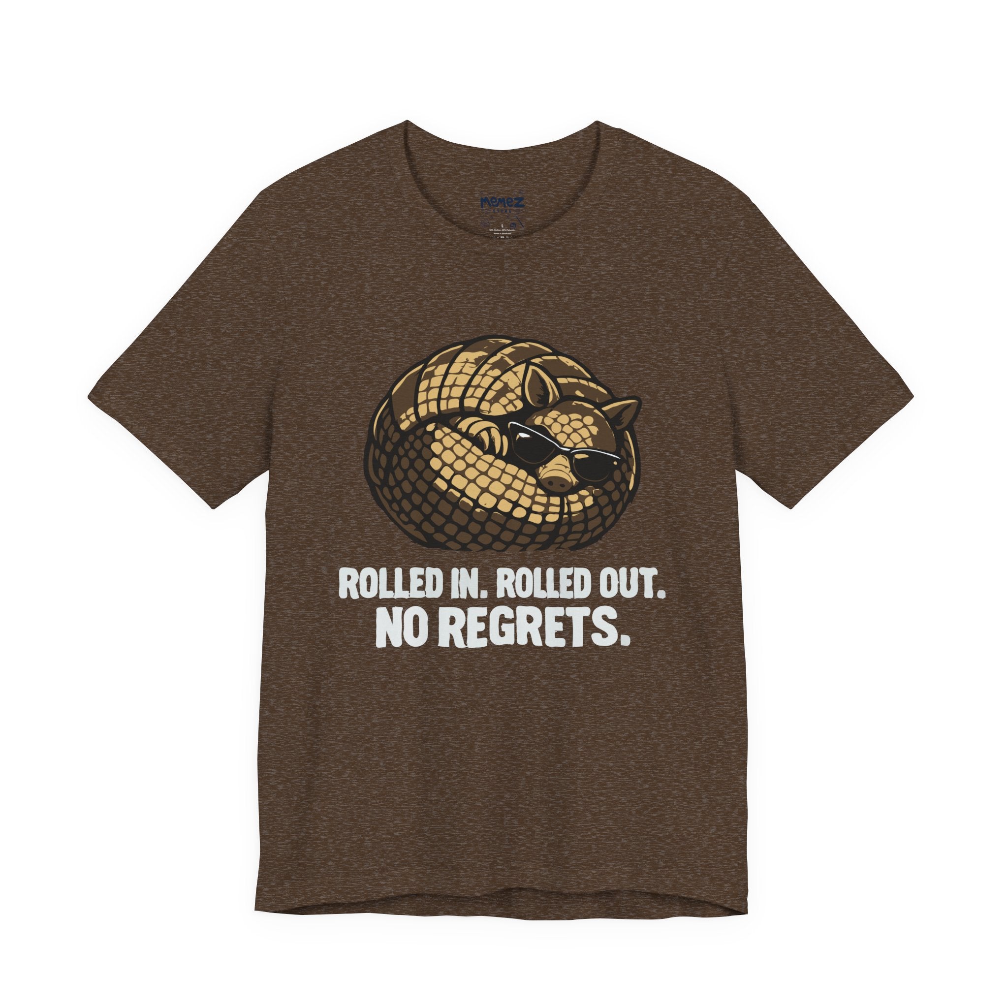 Armadillo 'Rolled In. Rolled Out. No Regrets.' Graphic Tee