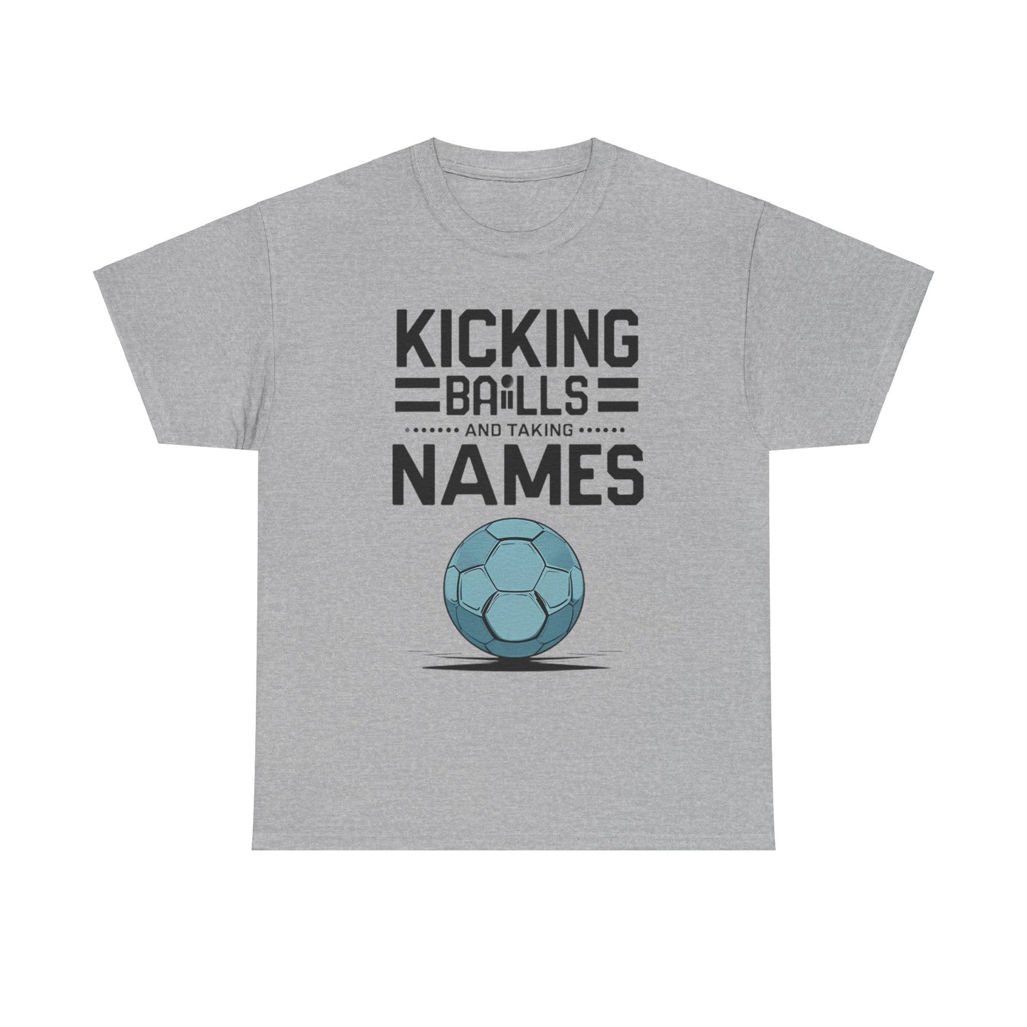 Funny Meme Unisex Tee - & quot; Kicking Balls & quot; by Memez Store