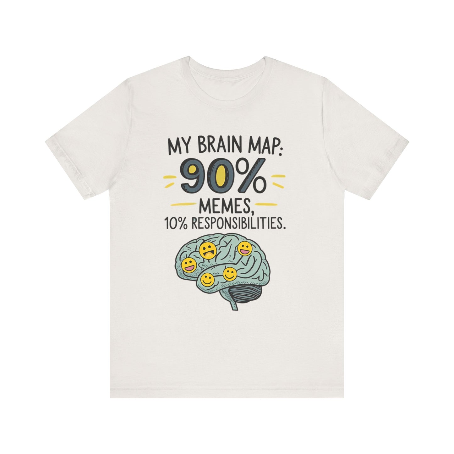 Funny Meme Tees for Stress Relief - 90% Memes, 10% Responsibilities
