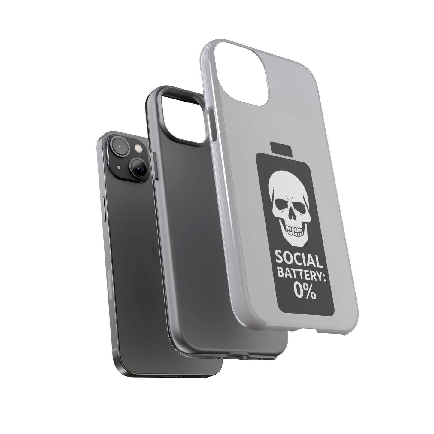 Social Battery Zeero I Phone case by Memez Store