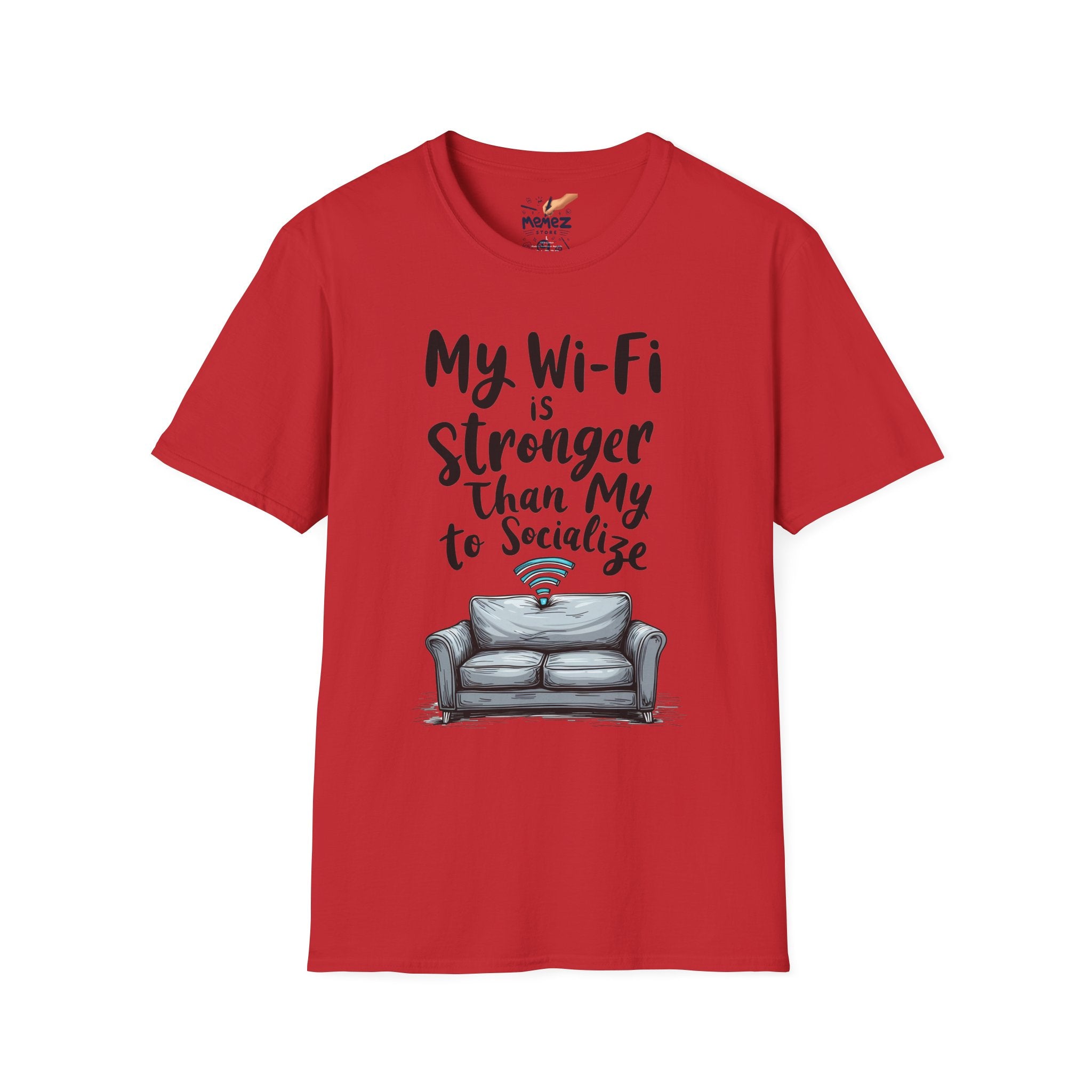 Funny WiFi vs Socialization Unisex Tee